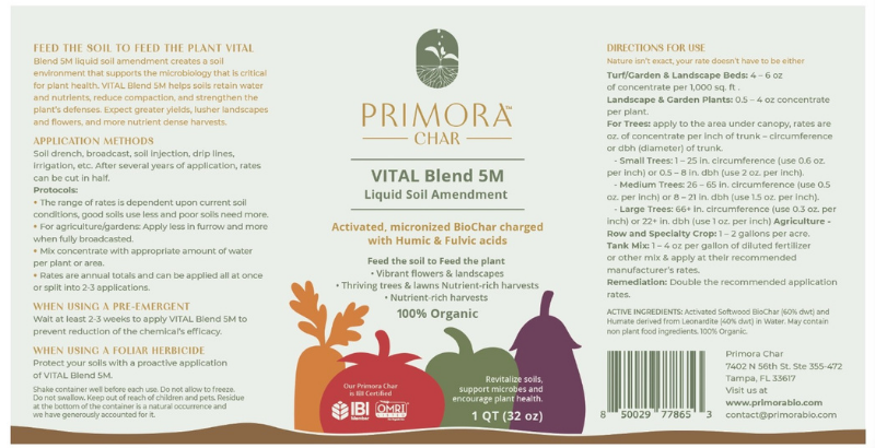 Primora Char - Soil Amendment - Liquid, 32 ounces